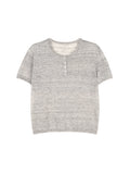Linen Nylon Henley Tee & U-Neck Vest Set | Ribbed Edges | Quick-Dry Handle | Women Set | MRS Studios