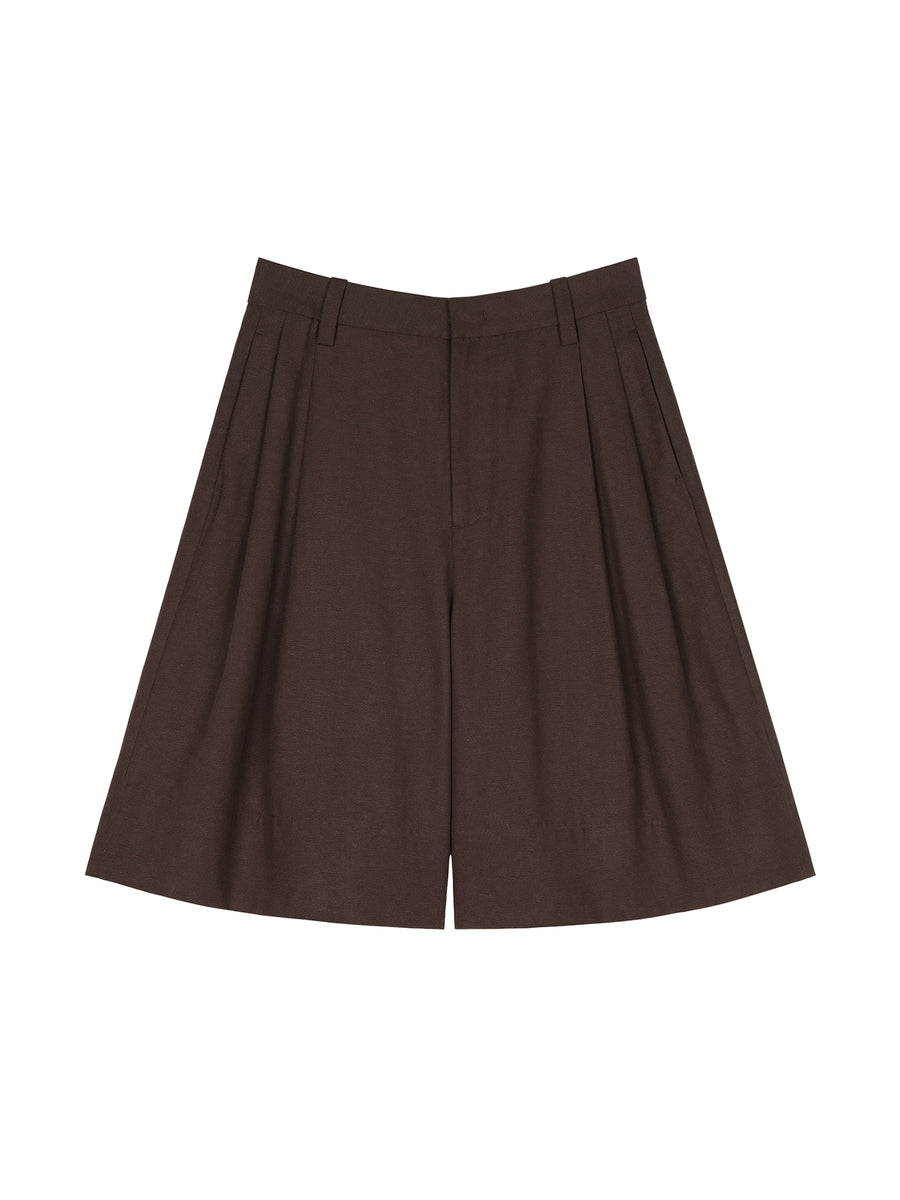 Lyocell Cotton Bermuda Shorts, view 11