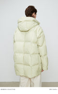 Short Hooded Goose Down Puffer Coat | 90% White Goose Down | Matte Memory Shell | Women Down Coat | MRS Studios