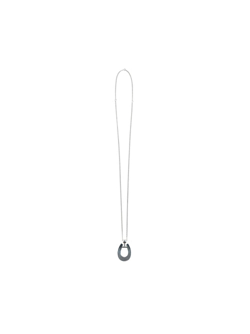 Horseshoe Pendant Necklace | Rhodium Plated Brass | Year of the Horse Limited Design | MRS Studios