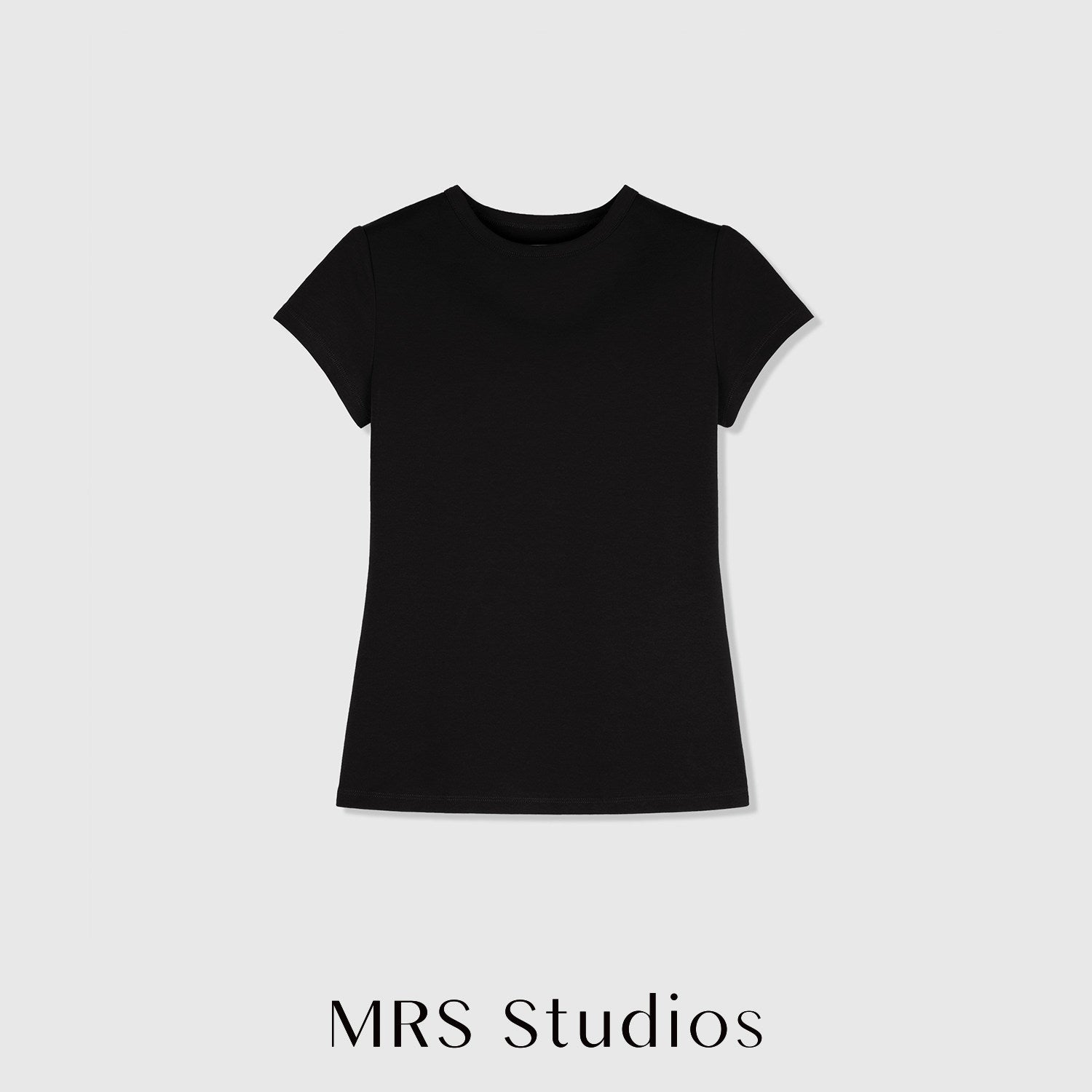 Classic Fitted Cotton T-Shirt | Short Sleeve Crew Neck | Multi-Colour Essentials | Women Top | MRS Studios