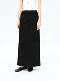 Acetate Tailored Pencil Skirt | Back Zip Slit | Midi to Long Length | Women Skirt | MRS Studios