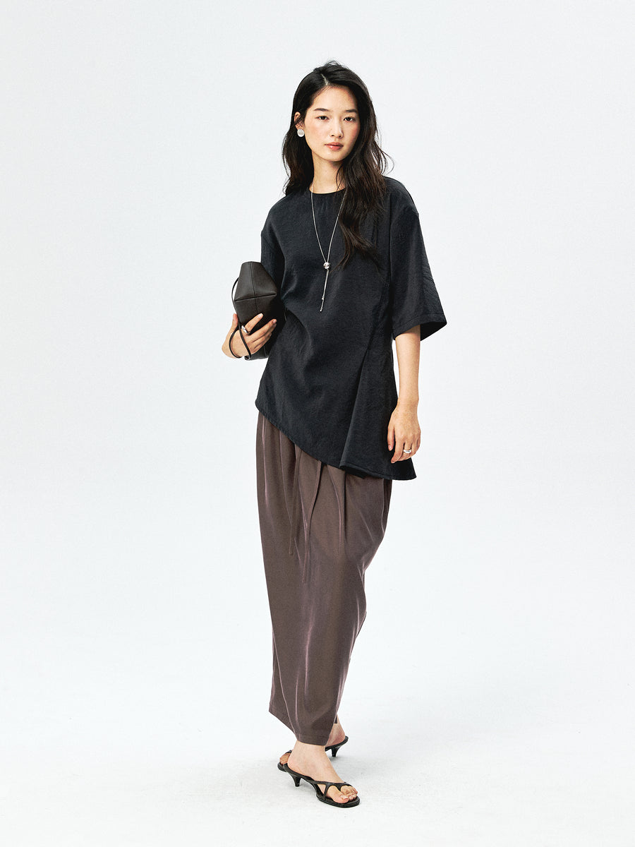 Sandwashed Silk Blend Top