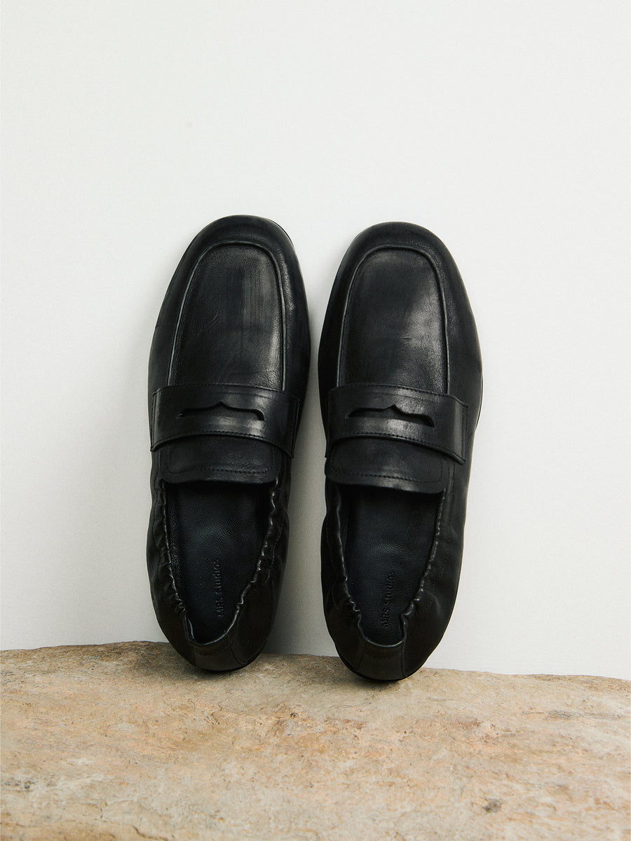 Italian Calfskin Loafers | Hand-Burnished Vintage Finish | Leather Lined | Women Shoes | MRS Studios