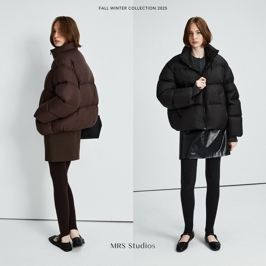 90% White Goose Down Jacket | High-Density Anti-Feather Fabric | Women Light Weight Coat | MRS Studios