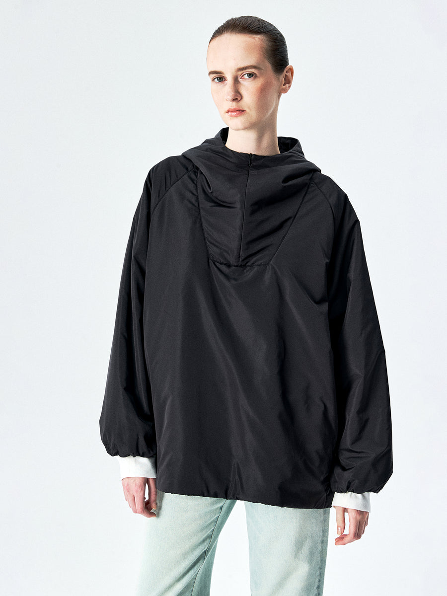 Silk-Blend Taffeta Padded Anorak
