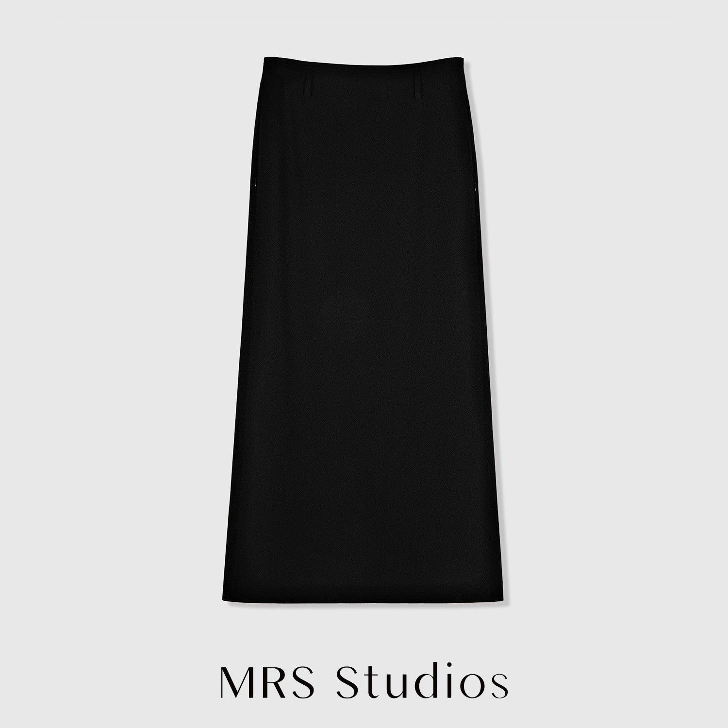 Acetate Tailored Pencil Skirt | Back Zip Slit | Midi to Long Length | Women Skirt | MRS Studios