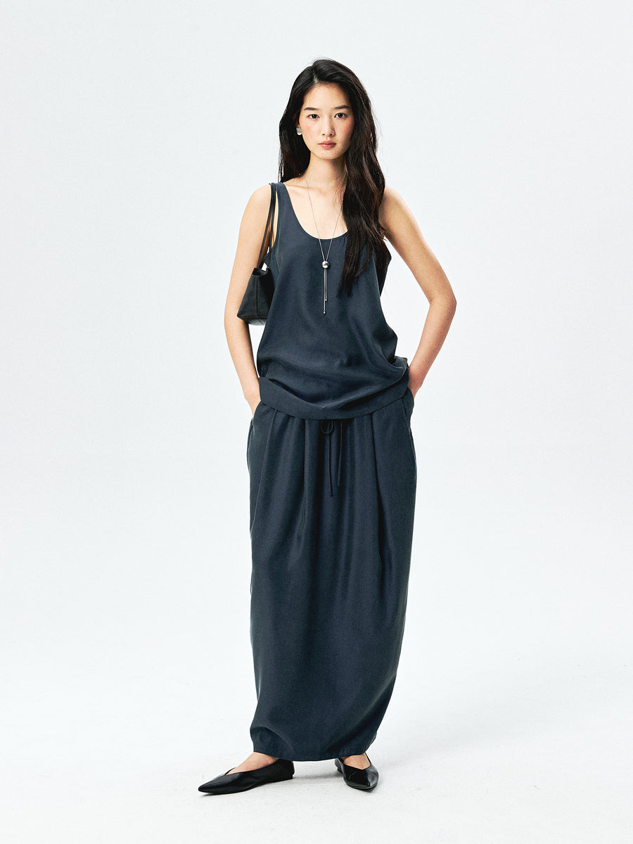 Cupro Camisole & Balloon Skirt