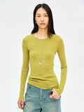 Seamless Fine Merino Wool Base Top | Italian Yarn | Crew & Scoop Neck | Women Knitwear | MRS Studios