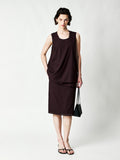 Fine Merino Wool Vest & Pencil Skirt Set | Double-Layer Hem | Back Vent | Women Set | MRS Studios
