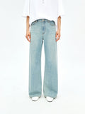Seamless Wide-Leg Cotton Jeans | Soft Denim Construction | Floor-Length Silhouette | Women Jeans | MRS Studios