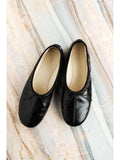 Calfskin Ballet Flats | Bow Detail Front | Ribbed Elastic Topline | Women Shoes | MRS Studios