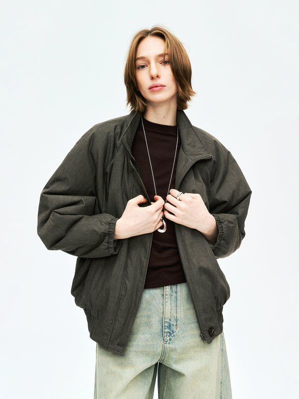 Lightweight Japanese Fabric Padded Jacket | Quilted Insulation and Knit Lining | Women Spring Jacket | MRS Studios