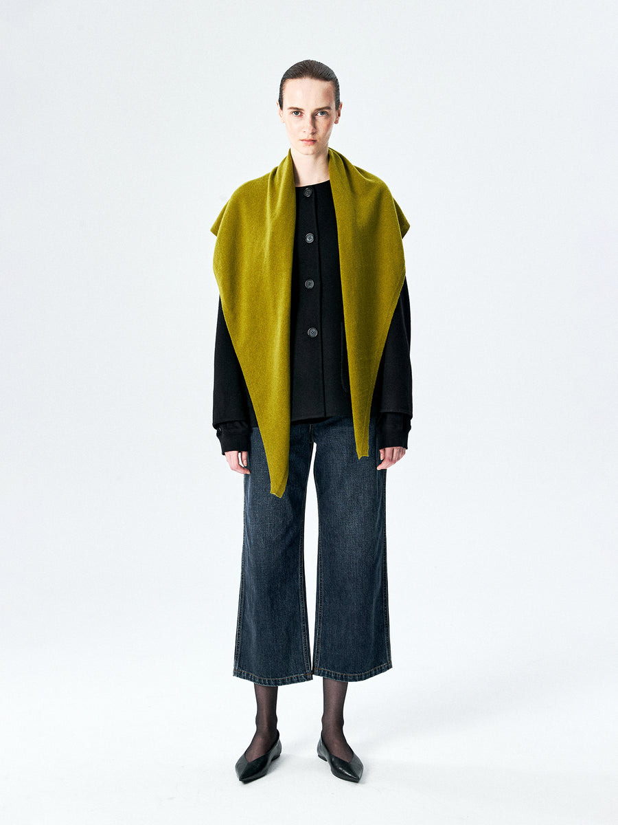 Superfine Merino Wool Triangle Scarf, view 5
