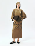 Soft Viscose-Blend Tee, Pant & Skirt Set | Cool-Touch Fluid Drape | Mix-and-Match | Women Set | MRS Studios