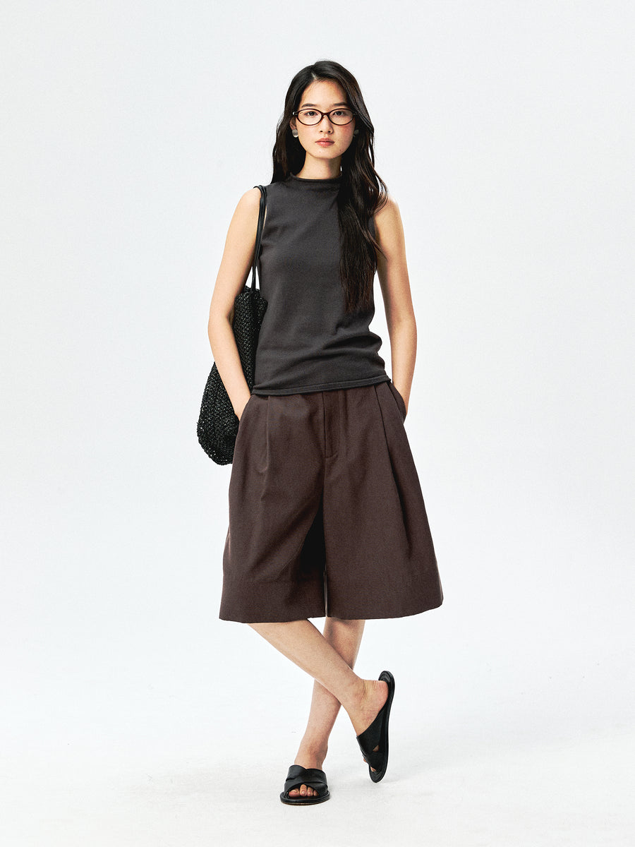 Lyocell Cotton Bermuda Shorts