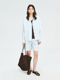 Korean Textured Cotton Cuban Collar Shirt and Shorts Set | Resort Inspired Silhouette | Patch Pocket Detail | Women Set | MRS Studios