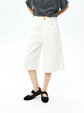 Long-Staple Cotton A-Line Jeans | Cropped 7/8 Length | Enzyme-Washed Five-Pocket | Women Jeans | MRS Studios