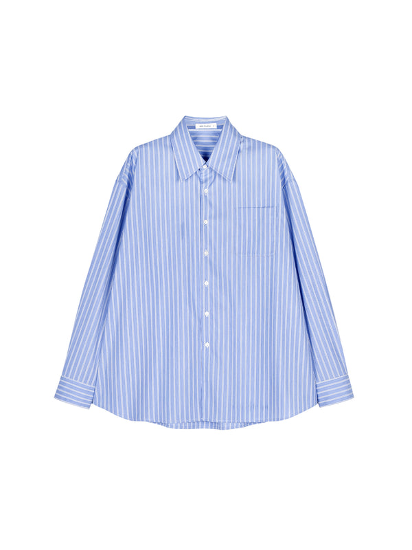 Japanese Yarn-Dyed Stripe Shirt and Shorts Set | Camellia-EX Cotton Finish | Resort Oversized Fit | Women Set | MRS Studios
