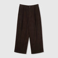 High Waist Cotton Corduroy Trousers | Vintage Barrel Tapered Leg | Elastic Waistband | Casual Style Pants | MRS Studios