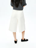 Long-Staple Cotton A-Line Jeans | Cropped 7/8 Length | Enzyme-Washed Five-Pocket | Women Jeans | MRS Studios