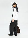 Long-Staple Cotton 3/4 Sleeve Top | Relaxed Round-Neck Cut | Wrist-Length Sleeve Detail | Women Top | MRS Studios
