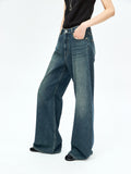Seamless Wide-Leg Cotton Jeans | Soft Denim Construction | Floor-Length Silhouette | Women Jeans | MRS Studios