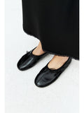 Calfskin Ballet Flats | Bow Detail Front | Ribbed Elastic Topline | Women Shoes | MRS Studios