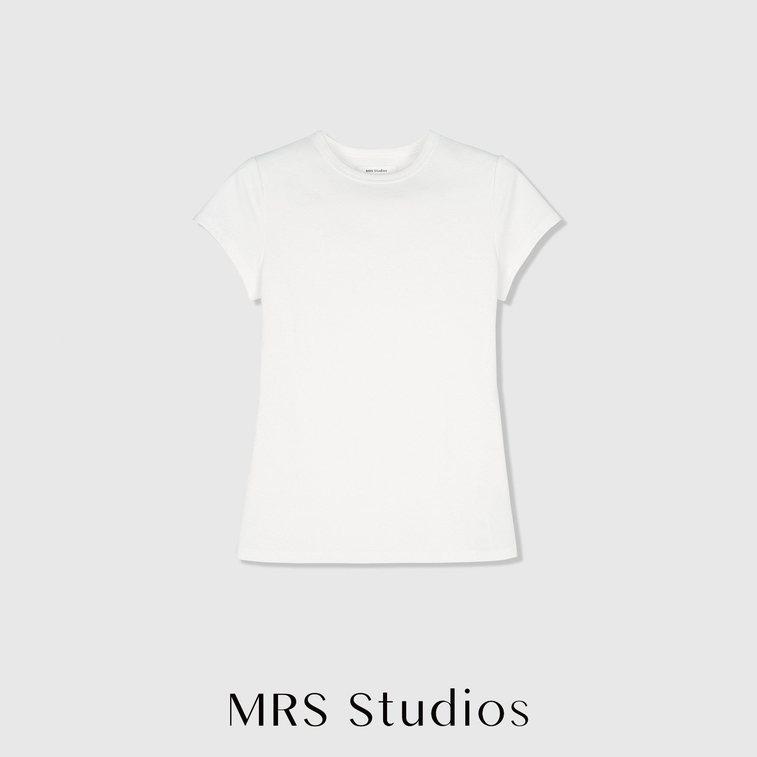 Classic Fitted Cotton T-Shirt | Short Sleeve Crew Neck | Multi-Colour Essentials | Women Top | MRS Studios