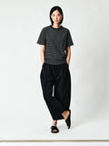 Japanese Heavyweight Jersey Striped Tee | Crew Neck Short Sleeve | Stripe-Matched Seams | Women Top | MRS Studios
