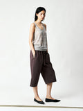 Linen Nylon Henley Tee & U-Neck Vest Set | Ribbed Edges | Quick-Dry Handle | Women Set | MRS Studios