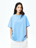 Japanese Heavyweight Jersey Cotton Tee | Round Neck | Relaxed Fit | Women Top | MRS Studios