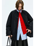 Memory Taffeta Padded Jacket | Round Neck Pearl-Button Cuffs | Water-Repellent | Women Jacket | MRS Studios