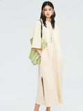 Slub Cotton Knit T-Shirt Dress | Side Slit Hem | Hidden Pocket Detail | Women Dress | MRS Studios
