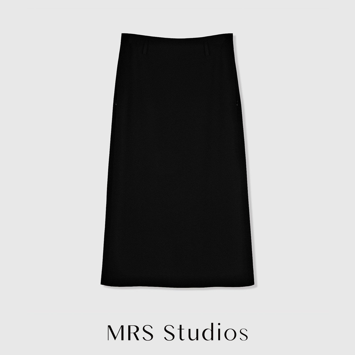 Acetate Tailored Pencil Skirt | Back Zip Slit | Midi to Long Length | Women Skirt | MRS Studios