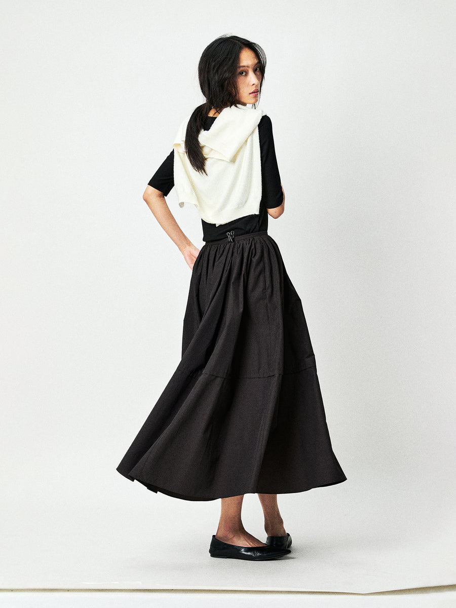 Japanese Silk Blend Taffeta Dress & Skirt, view 3