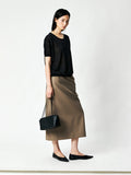 Grade-A Crossbred Lambskin Shoulder Bag | 35cm Underarm Strap | Brass Hardware | Women Bag | MRS Studios