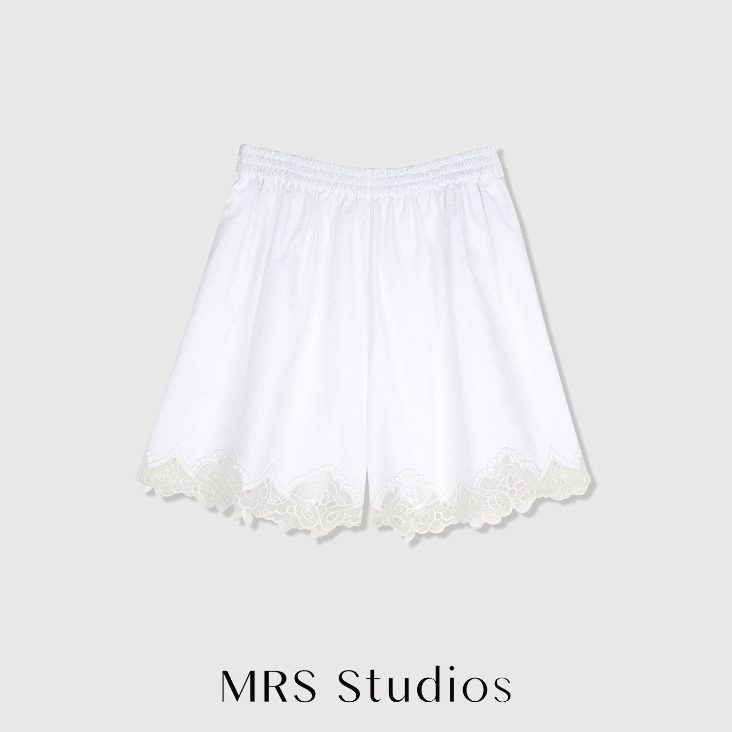 Cotton Organza Embroidered Lace Collection | Skirt and Cropped Pants | Romantic Holiday Style | Women Bottoms | MRS Studios