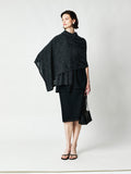 Wool Silk Hemp Knit Shawl | Oversized Wrap Width | Three-Ply Reinforced Edges | Women Accessories | MRS Studios