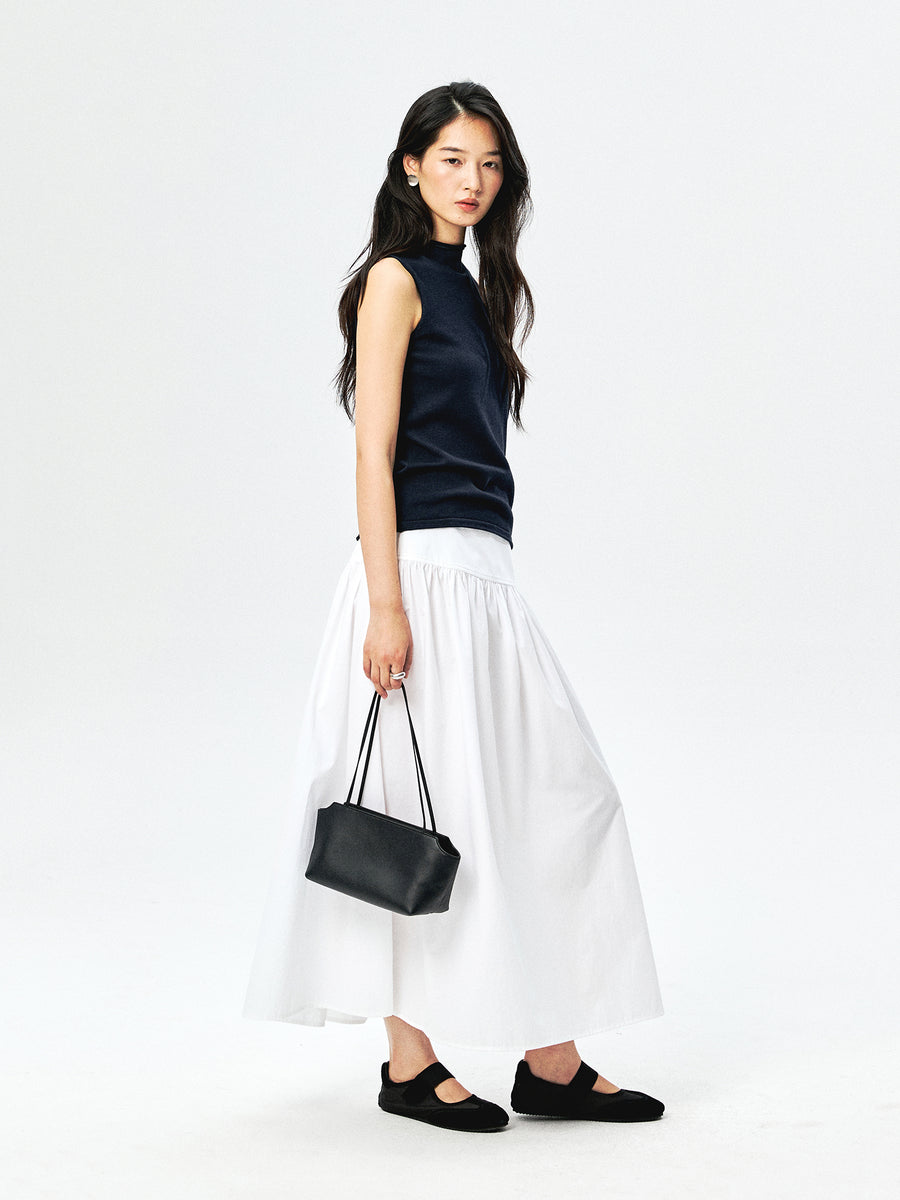 Japanese Omi Cotton Midi Skirt, view 2