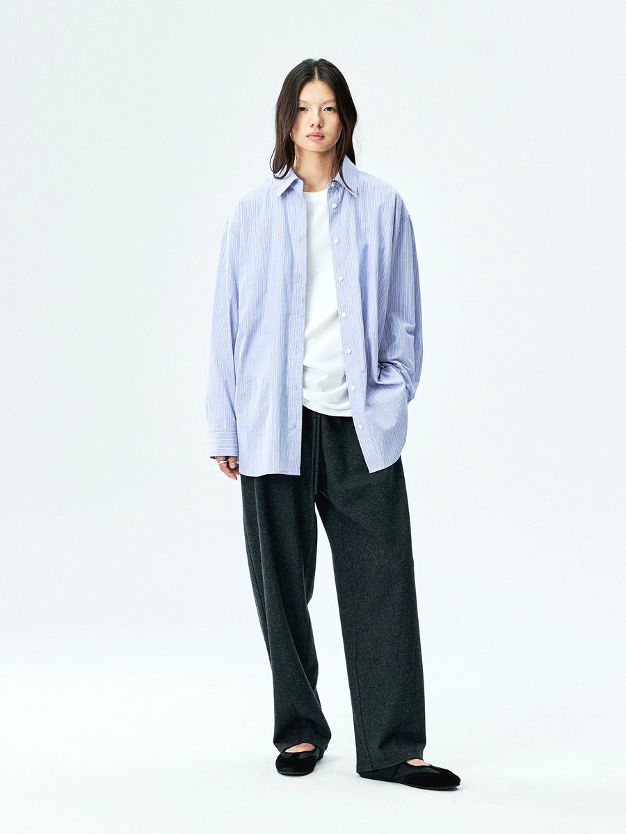 High-Density Cotton Oversized Shirt, view 3