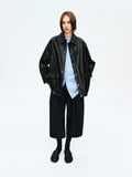 British Sheepskin Leather Jacket | Gradient Waxed Finish | Women Leather Jacket | MRS Studios