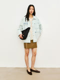 Vintage Wash Denim Jacket | Turkish Bossa Cotton | Four-Pocket Workwear Design | Women Jacket | MRS Studios