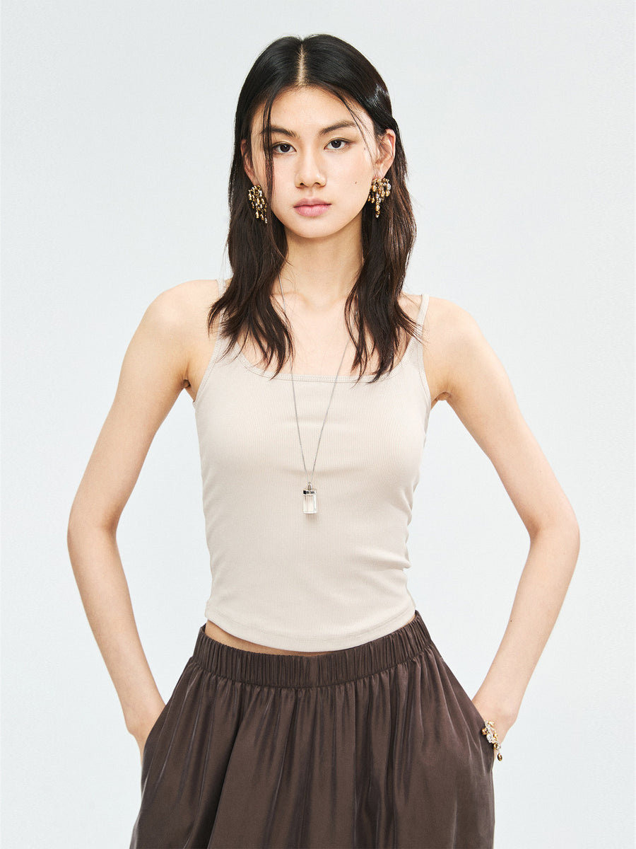 Modal Cotton Knit Camisole, view 4