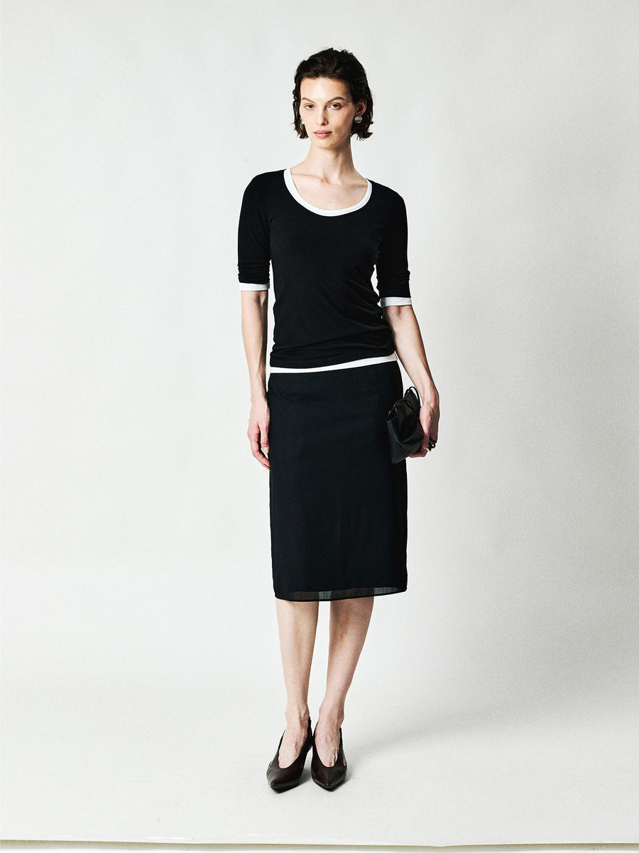 Ribbed Tee, view 3
