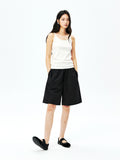 Silk Cotton Ribbed Camisole | High-Stretch U-Neck | Layering Tank | Women Top | MRS Studios