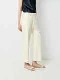 Freecross Four-Way Stretch Slim Jeans | Patented Comfort Denim | Cropped 9/10 Raw Hem | Women Jeans | MRS Studios