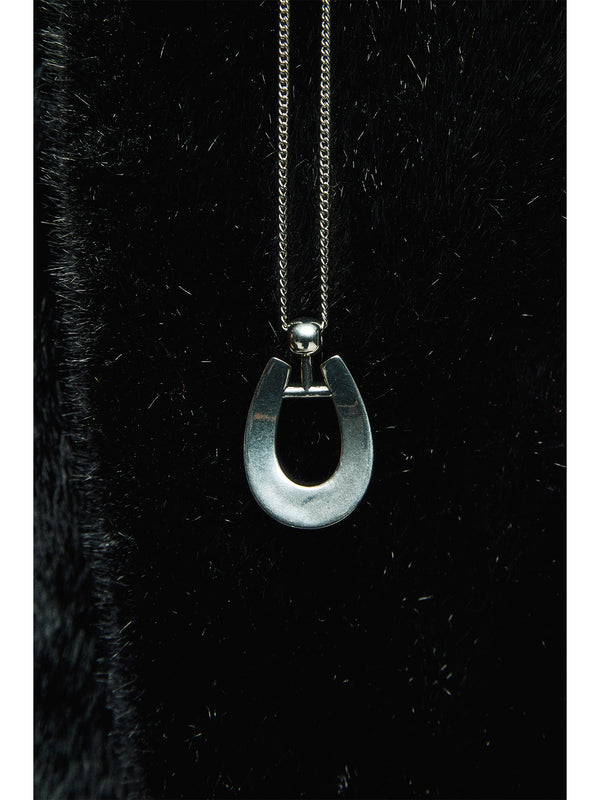 Horseshoe Pendant Necklace | Rhodium Plated Brass | Year of the Horse Limited Design | MRS Studios