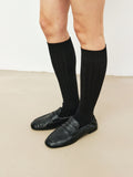Xinjiang Long-Staple Cotton Ribbed Mid-Calf Socks | Slouchy Knit Design | Everyday Essentials | Women Socks | MRS Studios