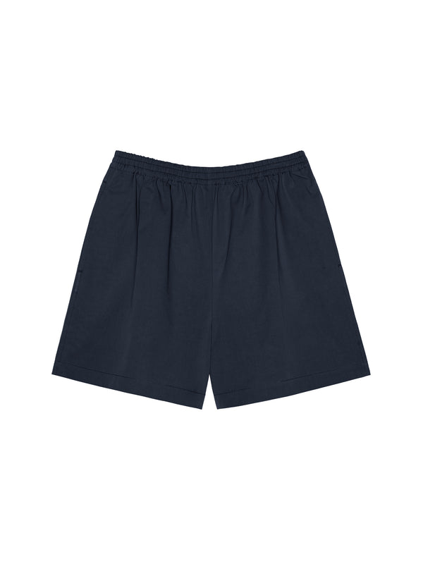 Washed Cotton Casual Shorts | Slight A-Line Silhouette | Elastic Waistband | Women Shorts | MRS Studios